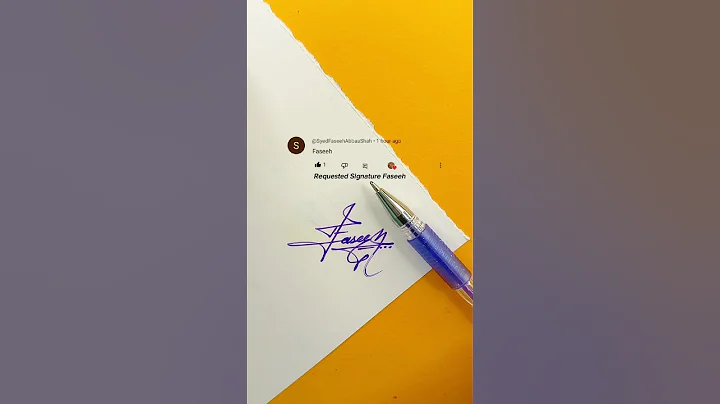Faseeh Signature Design | How To Sign The Letter F #shorts