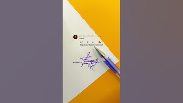 Faseeh Signature Design | How To Sign The Letter F #shorts