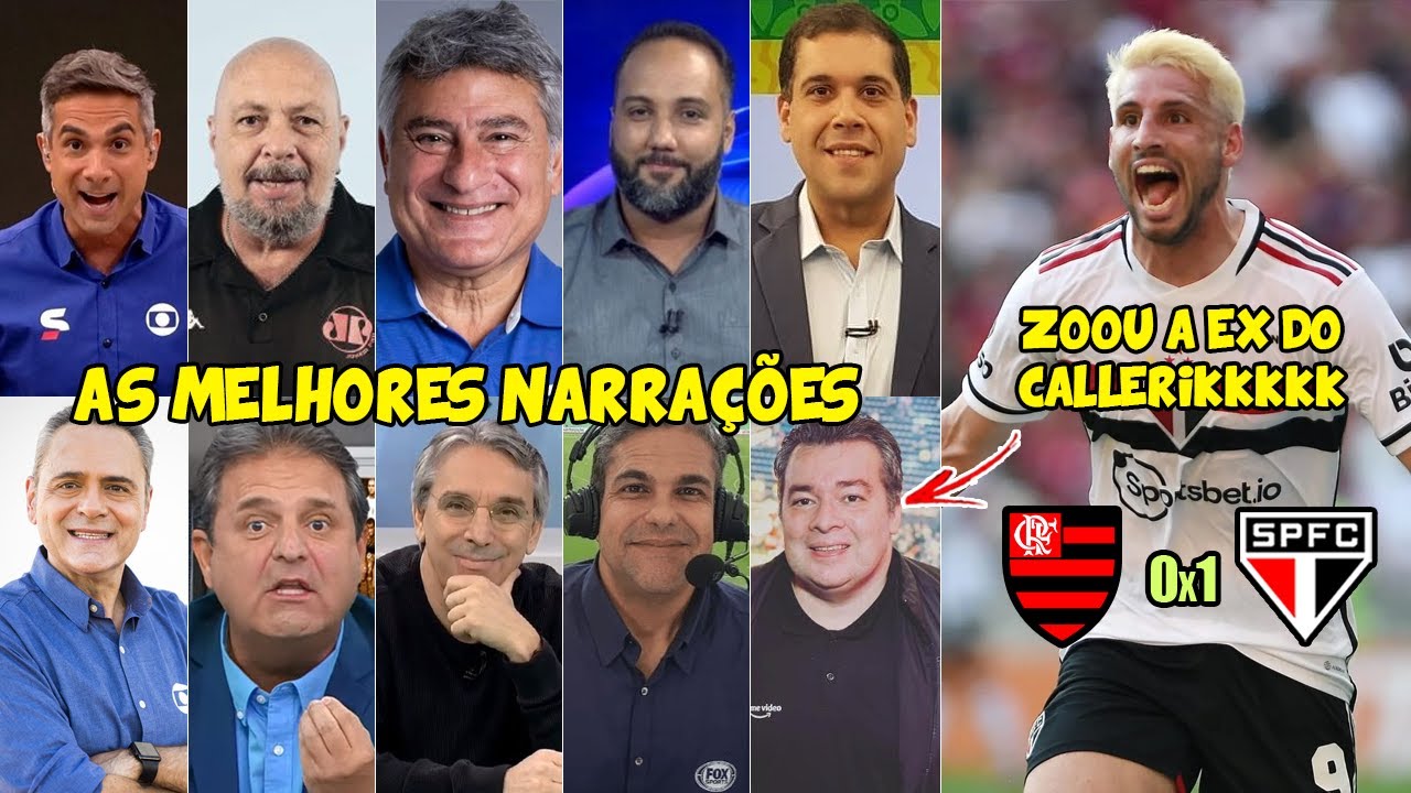 AS 10 MELHORES NARRAÇÕES DO GOL DO CALLERI | FLAMENGO 0x1 SÃO PAULO | COPA DO BRASIL 2023
