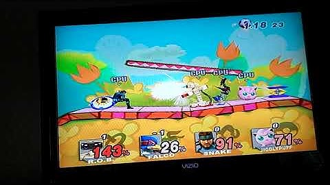 Super Smash Bros. Brawl R.O.B. (CPU) VS. Falco (CPU) VS. Snake (CPU) VS. Jigglypuff (CPU)
