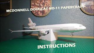 McDonnell Douglas MD11 Papercraft Instructions