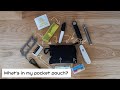 The pouch that goes in my pocket  what i keep in my smallest edc everyday carry kit