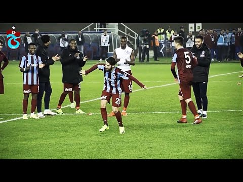 Trabzonspor'un Maç Sonu Kolbastı Şovu Taraftarları Coşturdu