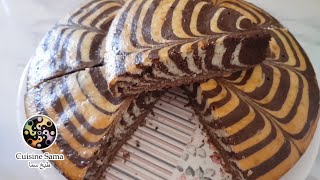 كيك زيبرا الهش و الخفيف Zybra cake