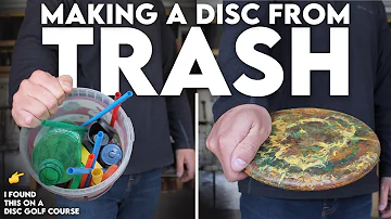 I Made a Disc From Trash I Picked Up on the Disc Golf Course