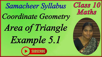 10th Maths | Chapter 5 - Coordinate Geometry | Example 5.1