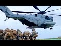 U.S. Marines Conduct Training with CH-53E Super Stallion Helicopter in Okinawa, Japan