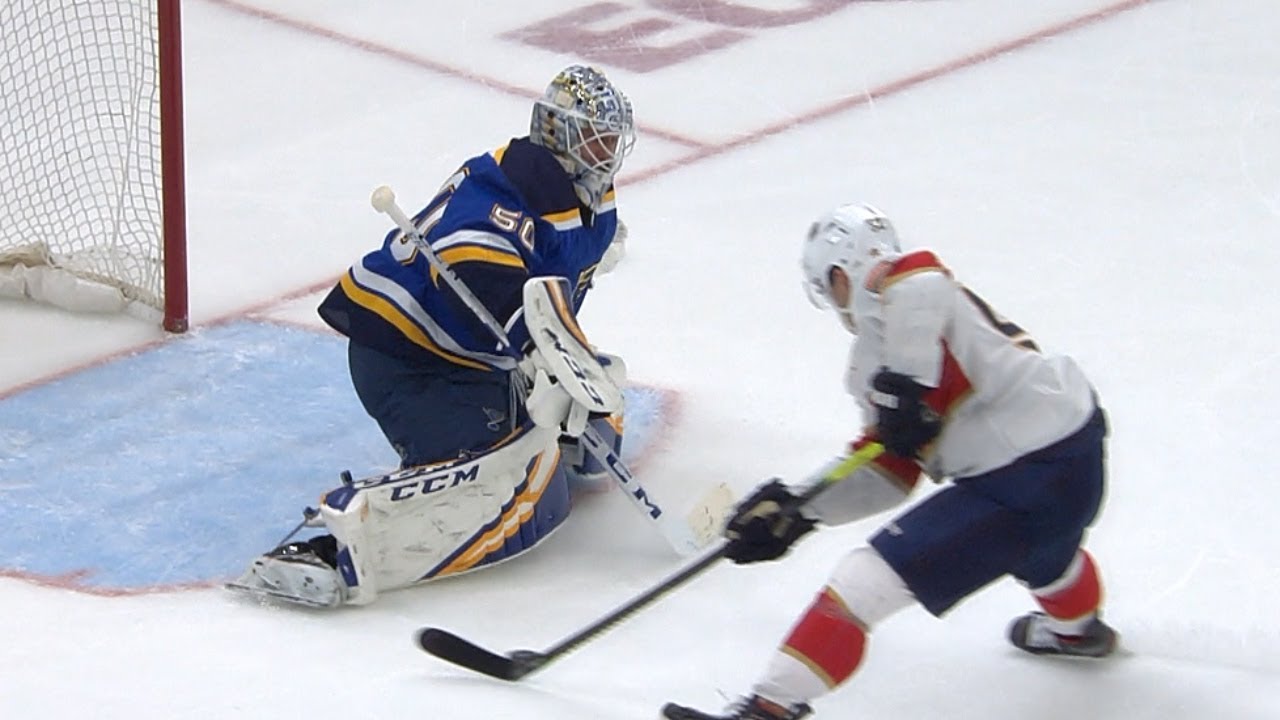 Binnington makes spectacular save to deny breakaway YouTube