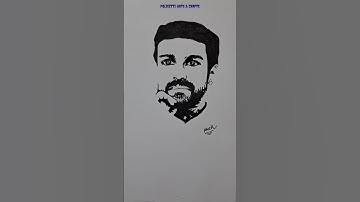 How to Draw Ram Charan Stencilart #shorts #ytshorts #youtubeshorts #shortvideo #trending