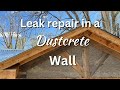 What happens when theres a leak in a dustcrete wall