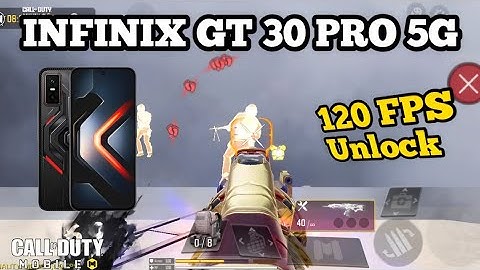 Infinix GT 30 Pro 5G Game Test in COD Mobile  | 120fps unlock in COD Mobile | Smoke Test | Gyro Test