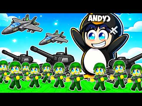 I Became A GUGUGAGA PENGUIN And Built $956,765 ARMY In Roblox Mini War...