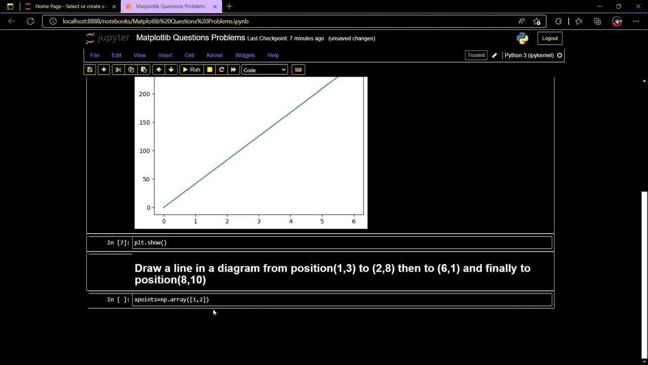 Matplotlib Questions Part 1 || Matplotlib Part1|| #matplotlib - YouTube