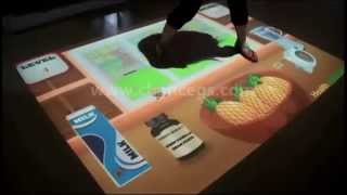 Interactive projection Protect pineapple concept