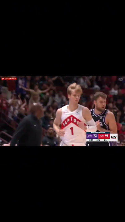 Gradey Dick Scores His First Bucket As A Raptor! #basketball #nba #nbabasketball #gradeydick #first