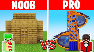 NOOB vs HACKER: I CHEATED in a Build Challenge - Minecraft