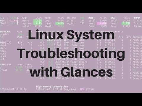 Linux Tools: Monitoring & Troubleshooting Basics with Glances