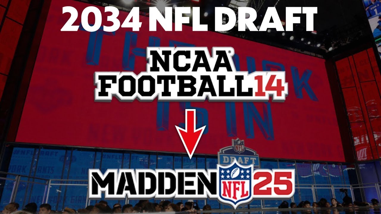 NCAA 14 Sim League Online Dynasty 2034 NFL Draft! YouTube