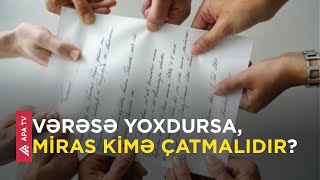 Vəfat Edən Şəxsin Vəsiyyəti Olmadıqda Miras Kimə Qalmalıdır? Apa Tv