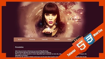 Tuto html5 css3 créer un site web - Menu Horizontal