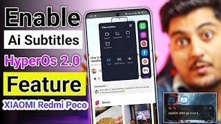 Xiaomi HyperOs 2.0 Ai Subtitles Feature is Here | No Root screenshot 4