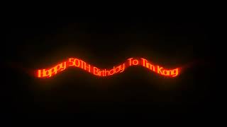 Happy 50TH Birthday To Tim Kang With Robchuckle And Friends 16TH March! :D