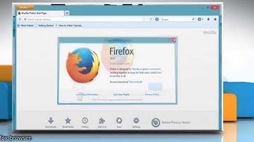 Check for Updates in Mozilla® Firefox on a Windows® 8 PC