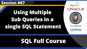 SQL - Part 67 - Using Multiple Sub Queries in a single SQL statement