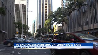 Operation Shine the Light rescues 10 missing children on Oahu
