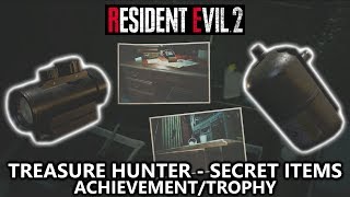 Resident Evil 2 - Treasure Hunter - Secret Items from Film Roll 'Hiding Places'