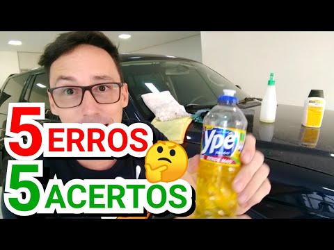 5 Erros na hora de lavar seu carro