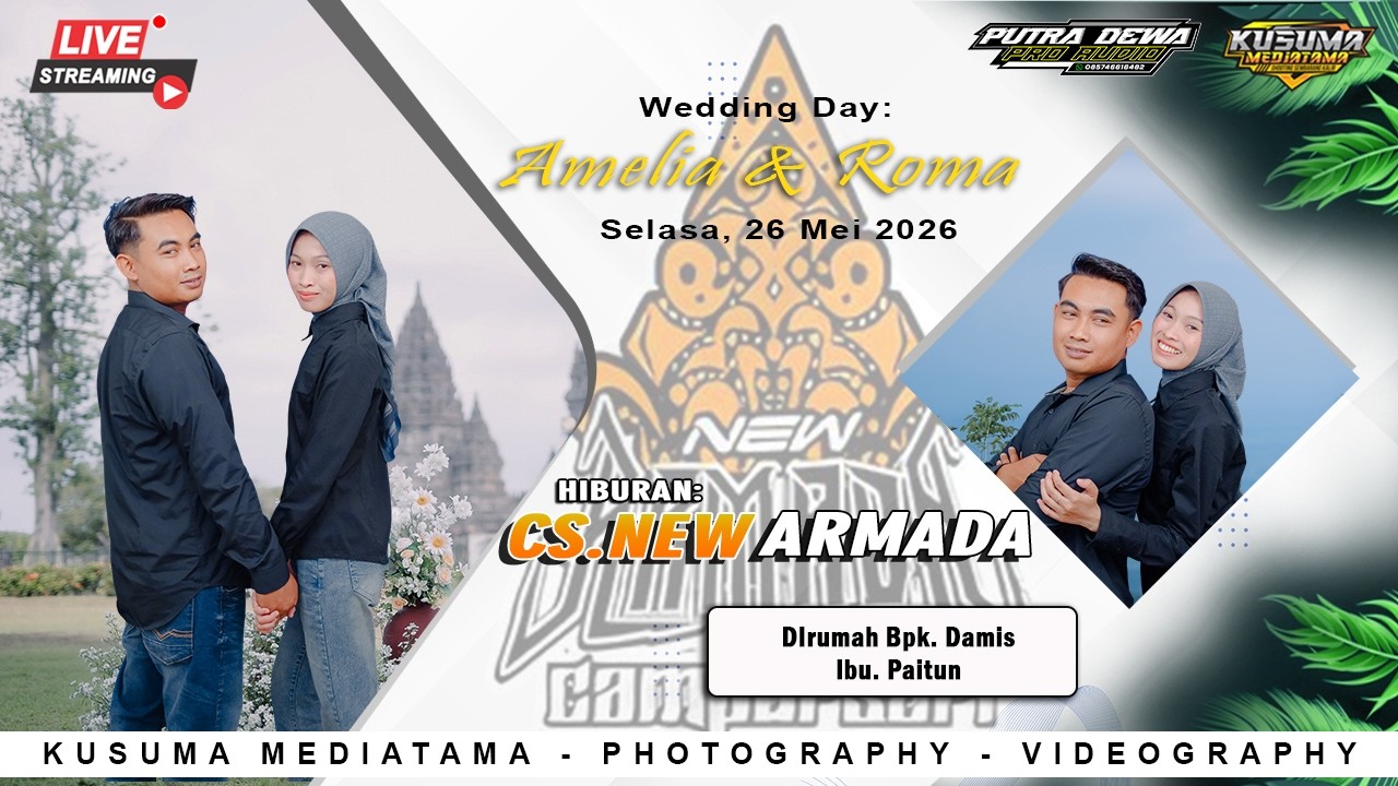 🔴Live Campursari NEW ARMADA | Pernikahan ROMA & YUPITA Kembang Cepoko | Putra Dewa Audio