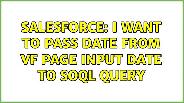 Salesforce: I want to pass date from vf page input date to soql Query