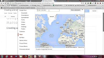 Creating and embedding a google map on a google site with Shawn Maison