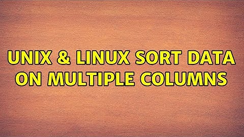 Unix & Linux: Sort data on multiple columns (3 Solutions!!)