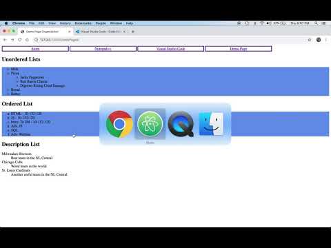 05 HTML Page Organization