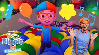 blippis indoor playground ball pit song roblox blippi educational gaming videos for kids