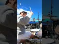 風を切るドラム！野外で弾ける「閃光」Drum Cover☀️ #shorts #叩いてみた