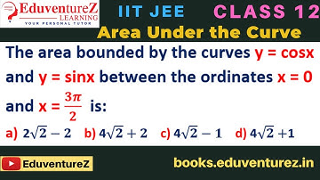 The area bounded by the curves y = cosx and y = sinx between the ordinates x = 0 and x = 3π/2  is:
