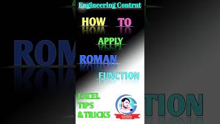 Why you should use the ROMAN function in Excel #excel #hacks #exceltips #shorts