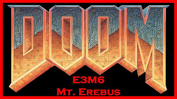 Doom (1993) E3M6: Mt. Erebus (All Secrets/100% Kills) Ultra-Violence Walkthrough (UV max)