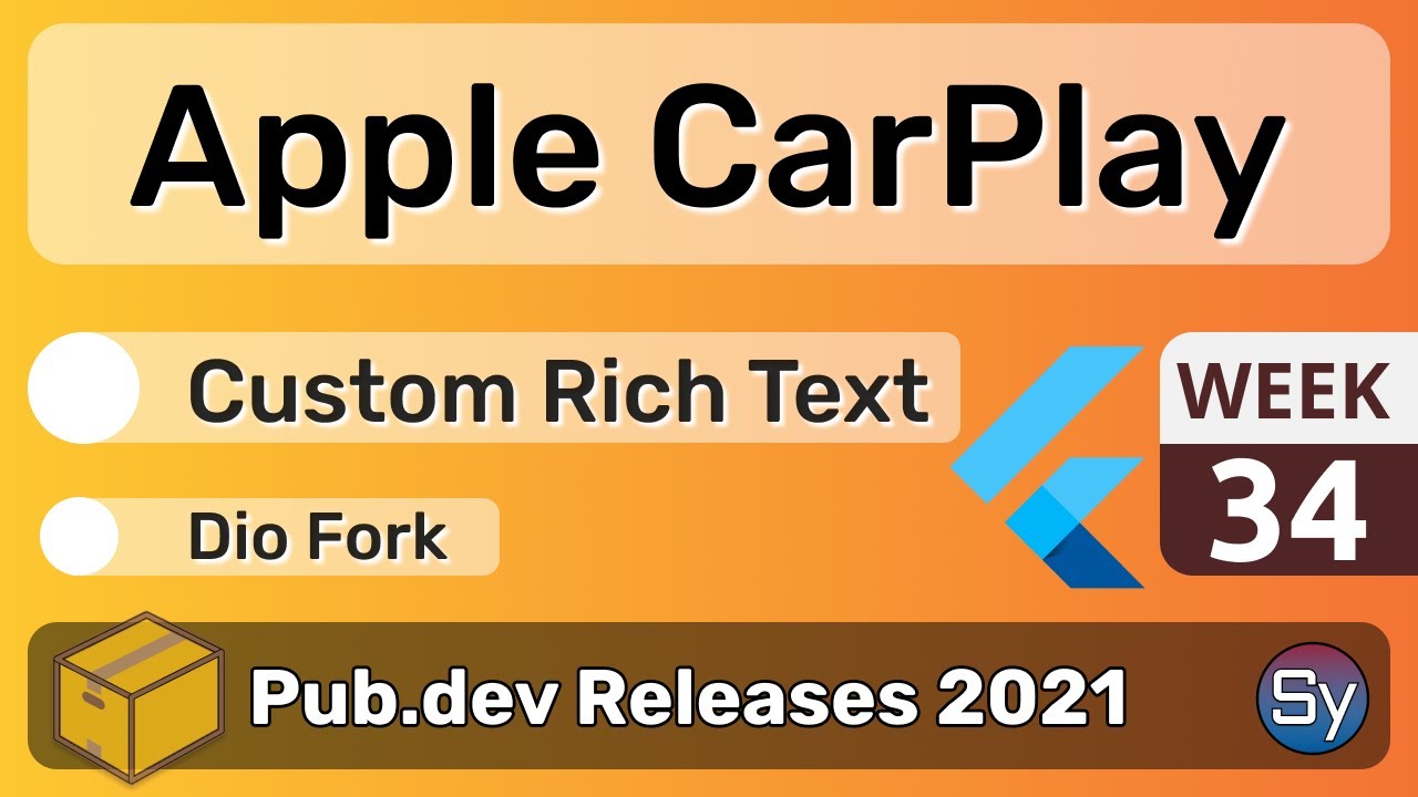 Flutter Apple CarPlay, Custom Rich Text & Co. - 34 - PUB.DEV RELEASES ...