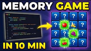 I Coded a Memory Card Game in 10 Minutes (Beginner Friendly)