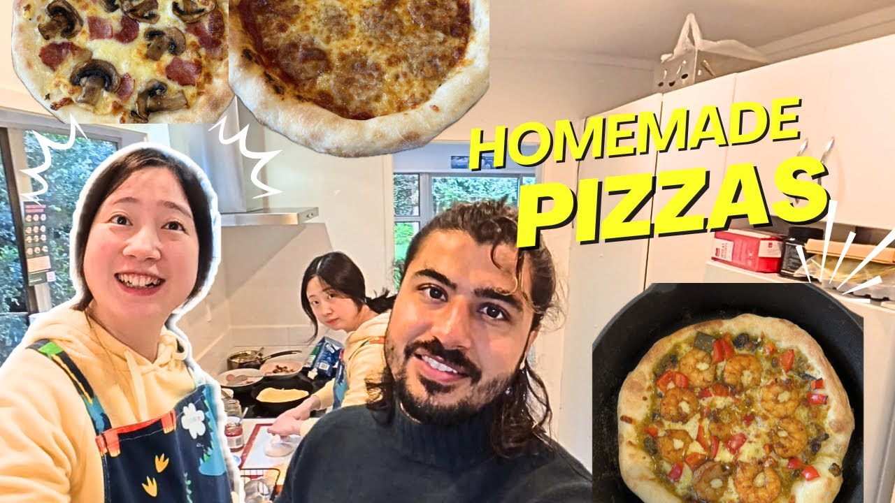 Home made Pizzas | Couple Vlogs | Indian Chinese couple Vlog | Hindi Vlog | Indochinese Vlog | NZ