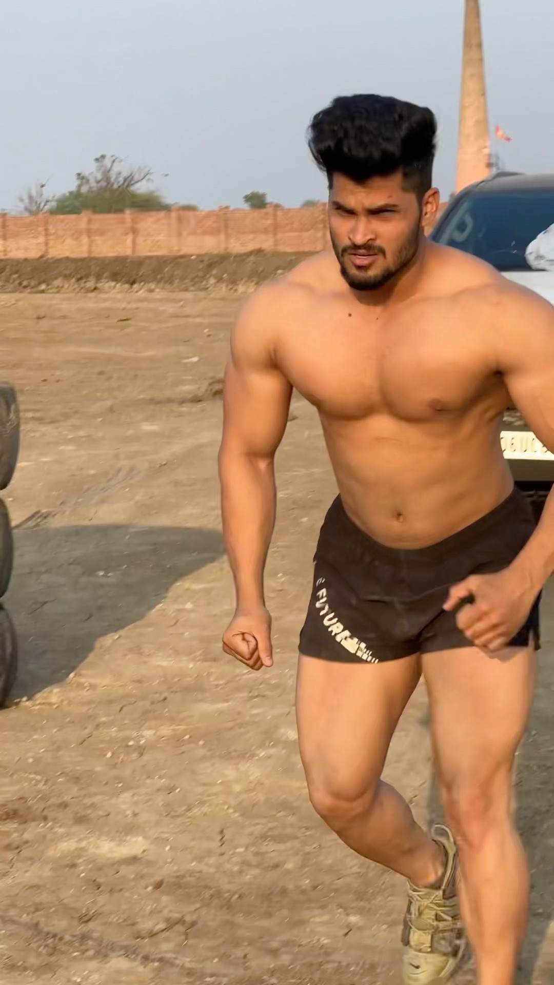 Desi power ?? #pawansahu #motivation #bodybuildinglife #hinduprayer #fitnessmotivation ess