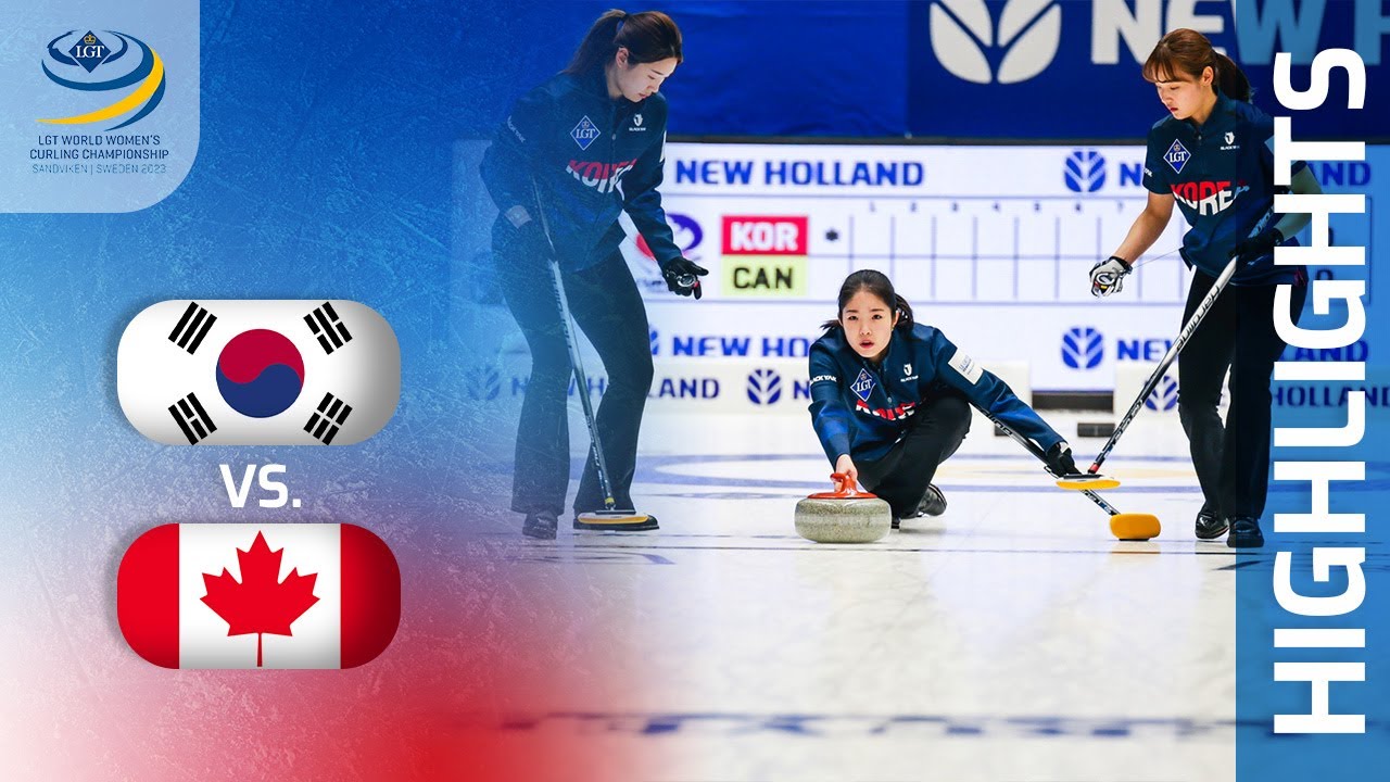 KOREA v CANADA - Round-robin game Highlights - LGT World Womens Curling Championship 2023