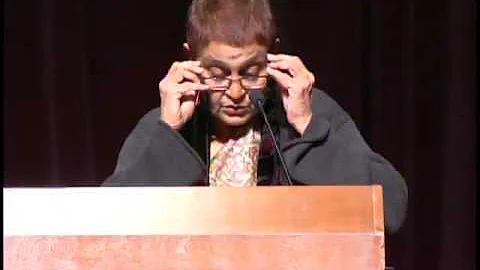 Gayatri Spivak lecture, "A Borderless World" at Th...