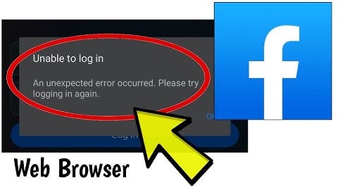 How To Fix Facebook Website Unable to log inAn unexpected error occurred Error on Windows PC Chrome