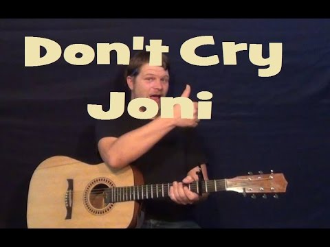 Dont Cry Joni Conway Twitty Guitar Lesson Easy Chords How to Play Tutorial Fingerstyle