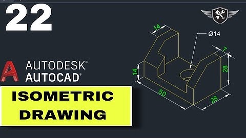 Autocad Isometric Drawing 22 | AutoCAD tutorial for beginners #akd #autocad #design